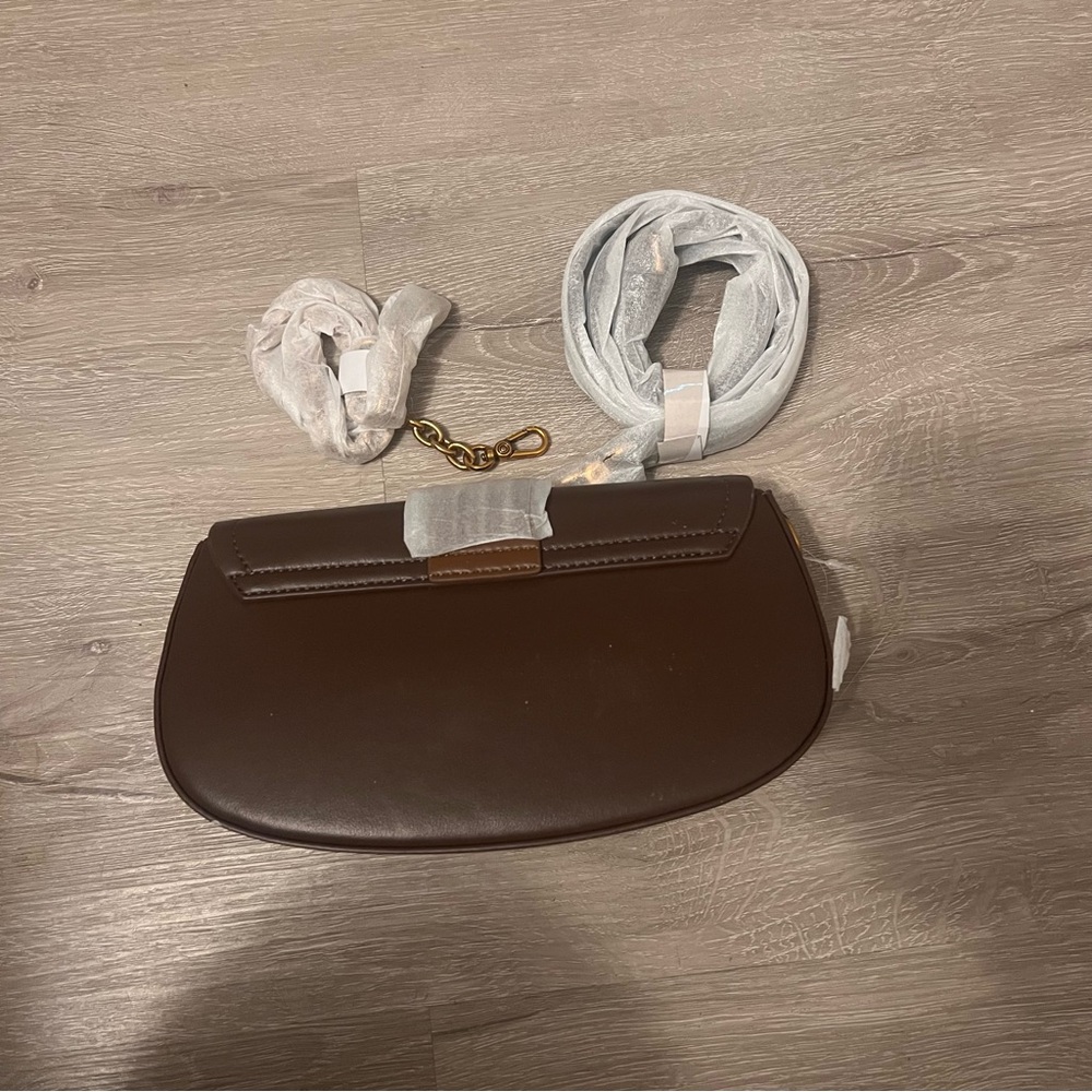 Disney Brown Leather Bag with Gold Accent - Picture 3 of 6